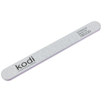 Пилка для ногтей Kodi Professional №139 прямая 180/220 светло-серая