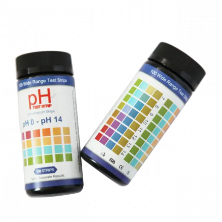 Лакмусовая индикаторная бумага универсальная pH 0-14 упаковка 100 шт