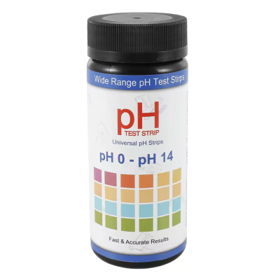 Лакмусовая индикаторная бумага универсальная pH 0-14 упаковка 100 шт Лакмусовая бумага универсальная pH 0-14 упаковка 100 шт. предназначена для измерения концентрации свободных ионов водорода (кислотности, щелочности) в  диапазоне от 0 до 14 единиц
