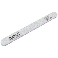 Пилка для ногтей Kodi Professional №140 прямая 100/150 светло-серая