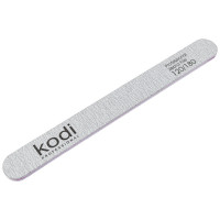 Пилка для ногтей Kodi Professional №141 прямая 120/180 светло-серая