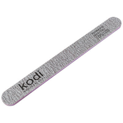 Пилка для ногтей Kodi Professional №78 прямая 100/100 коричневая Корректирует форму искусственных ногтей, помогает быстро снять лишний материал и подготовить покрытие к дальнейшей обработке