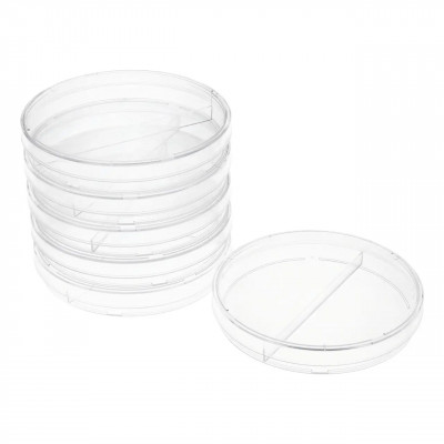 Чашка Петри двухсекционная стерильная 90 мм (10 шт) Двухсекционная чашка Петри 90 мм предназначена для параллельного выращивания культур и сравнительного анализа образцов в лабораторных условиях.