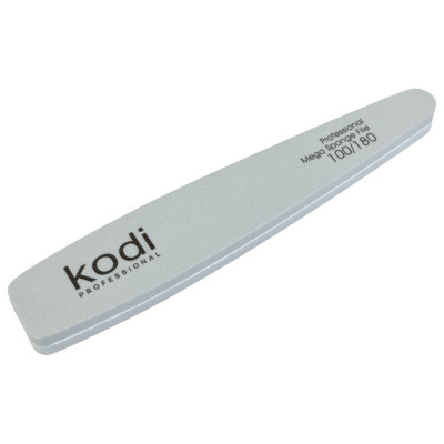 Баф для ногтей Kodi Professional №165 конусный 100/180 серый Баф Kodi Professional 100/180 помогает быстро выровнять поверхность ногтей, убрать неровности и подготовить ногтевую пластину к покрытию без расслоения
