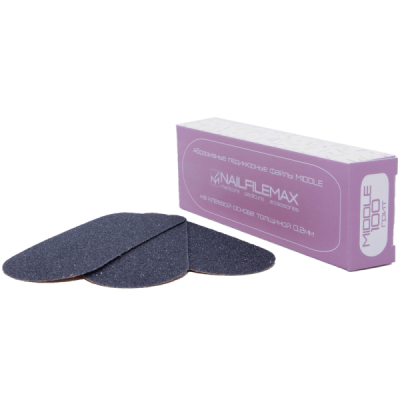 Файлы для педикюра мидл NailFileMax (100 грит) 30 шт Файлы для педикюра мидл NailFileMax (100 грит) 30 шт надежны и быстро выполняют свою работу, предназначены для разового использования