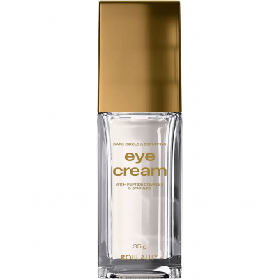 Крем для лица RoBeauty Dark Circle &amp; Depuffing Eye Cream 35 г Дерматологический крем Robeauty устраняет темный пигмент, укрепляет капилляры и улучшает микроциркуляцию, уменьшая отеки с первого нанесения. Активно борется с признаками усталости, поддерживает регенерацию кожи и заметно выравнивает тон под глазами