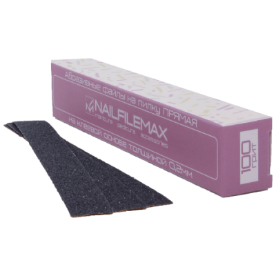 Файлы прямые 0.2 мм NailFileMax (100 грит) 30 шт Одноразовые файлы для натуральных ногтей (100 грит) 30 шт надежны и быстро выполняют свою работу, предназначены для разового использования