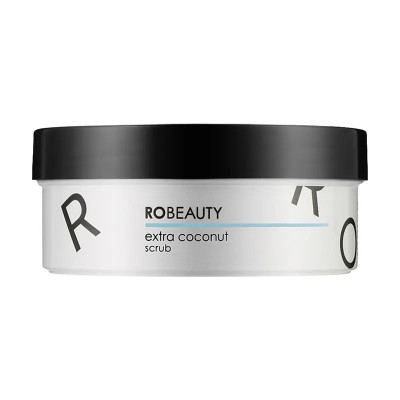 Кокосовый скраб для тела RoBeauty Extra Coconut 250 мл Сухость, шелушение и потеря гладкости кожи? Кокосовый скраб RoBeauty Extra Coconut деликатно отшелушивает, питает и помогает сделать кожу мягкой, гладкой и ухоженной уже после первых процедур.