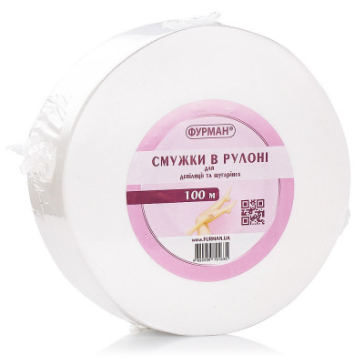 Полоски в рулоне для депиляции Furman 100 м Полоски в рулоне для депиляции Furman, 100 м на флизелиновой основе повышенной прочности