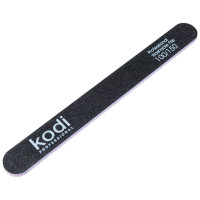 Пилка для ногтей Kodi Professional №52 прямая 100/150 черная