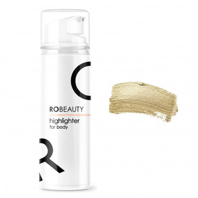 Парфюмированный хайлайтер для тела RoBeauty MaxShine 100 мл Парфюмированный хайлайтер с эффектом кристального мерцания мгновенно придает коже выразительное сияние, визуально делает ее более гладкой и сохраняет эффект до 8 часов.