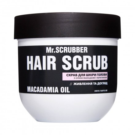 Scrub for scalp and hair Hair Scrub Macadamia Oil Mr.SCRUBBER