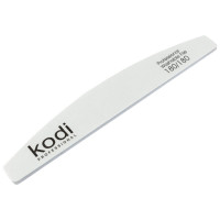 Пилка для ногтей Kodi Professional №12 полумесяц 180/180 белая