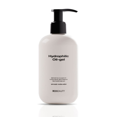 Гидрофильное масло-гель для снятия макияжа и SPF RoBeauty Hydro Oil Gel 175 мл Растворяет стойкий макияж, SPF и себум уже после первого применения, очищает кожу без ощущения стянутости и подготавливает ее к дальнейшему уходу.