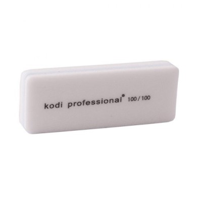 Баф Kodi Professional Buff mini 100/100 Профессиональный прямоугольный мини баф для шлифовки акриловых и гелевых ногтей 100/100 грит