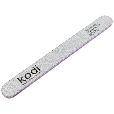 Пилка для ногтей Kodi Professional №132 прямая 80/80 светло-серая Пилка 80/80 помогает быстро скорректировать длину и форму искусственных ногтей, упрощая обработку покрытия во время маникюра и коррекции