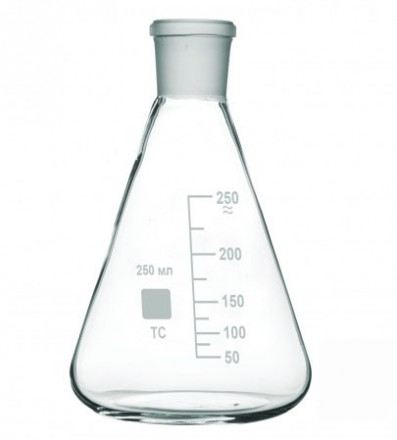 Колба коническая 250 мл Кн-1-250-29/32 ТС с метками и шлифом